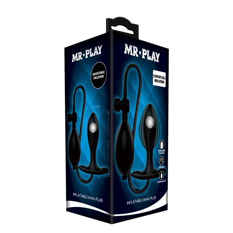 MR PLAY - PLUG ANAL CON INFLADO Y BOLA INTERNA