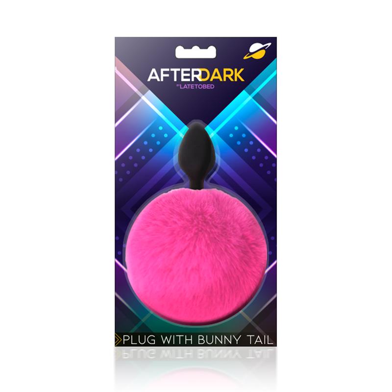 AFTERDARK - PLUG ANAL CON POMPÓN ROSA TALLA S