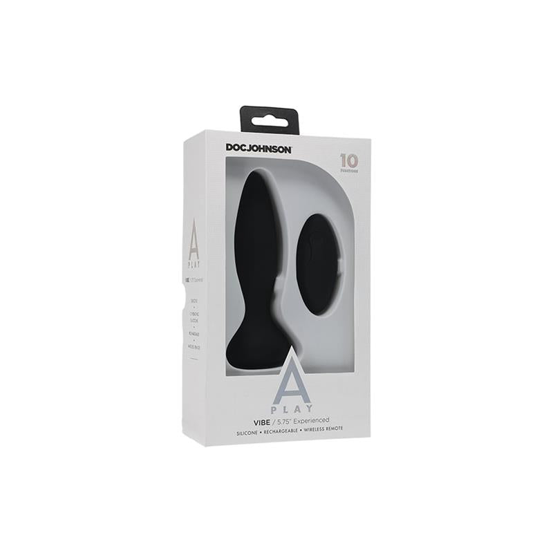 A-PLAY - PLUG ANAL CON VIBRACIÓN VIBE EXPERIENCED NEGRO