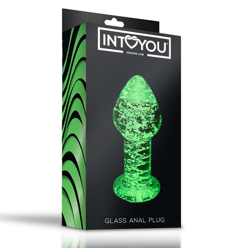 INTOYOU SHINING LINE - PLUG ANAL DE CRISTAL QUE BRILLA EN LA OSCURIDAD