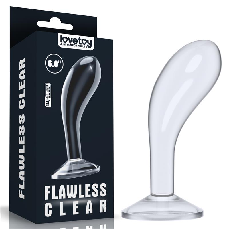 LOVETOY - PLUG ANAL FLAWLESS CLEAR 6 TRANSPARENTE