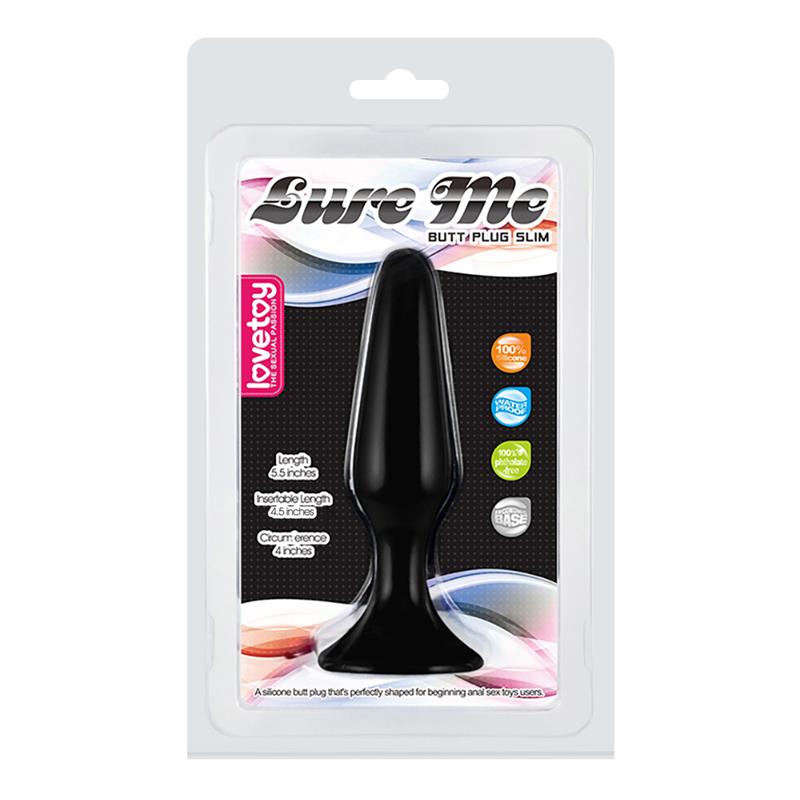 LOVETOY - PLUG ANAL LURE ME TALLA L NEGRO