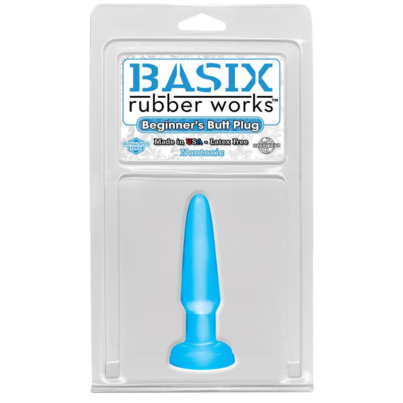 BASIX RUBBER WORKS - PLUG ANAL PARA PRINCIPIANTES AZUL