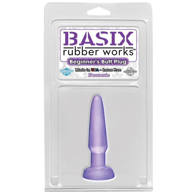 BASIX RUBBER WORKS - PLUG ANAL PARA PRINCIPIANTES PÚRPURA