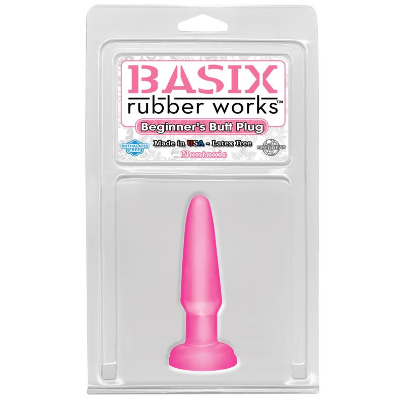BASIX RUBBER WORKS - PLUG ANAL PARA PRINCIPIANTES ROSA