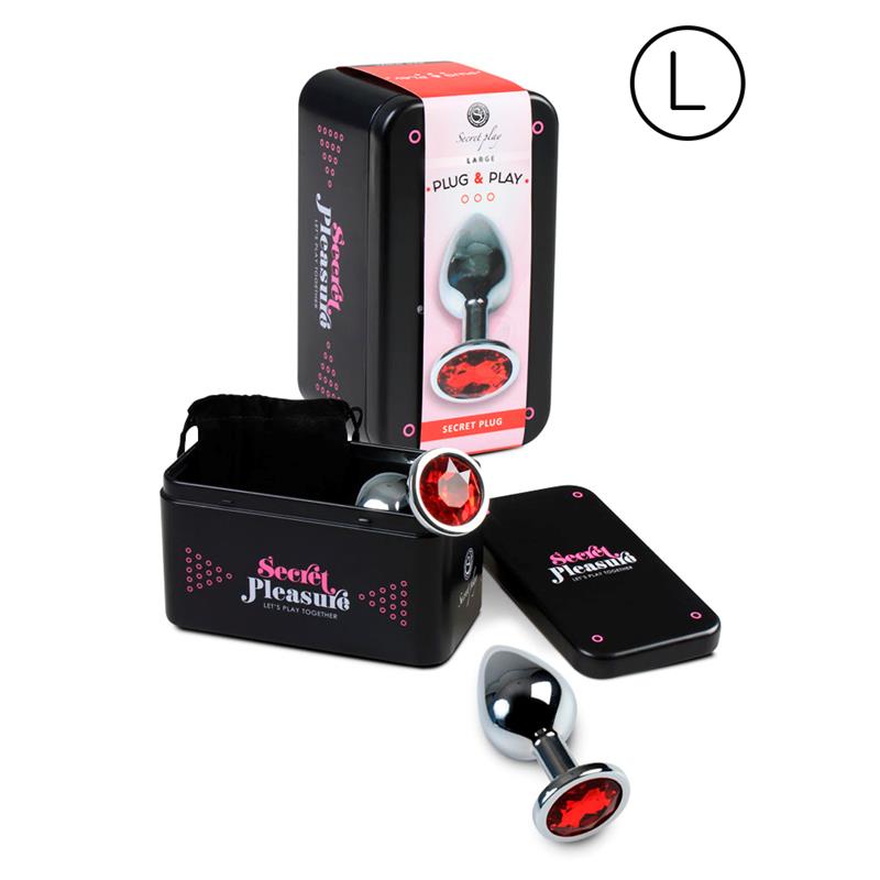 SECRET PLAY - PLUG ANAL TALLA L ROJO