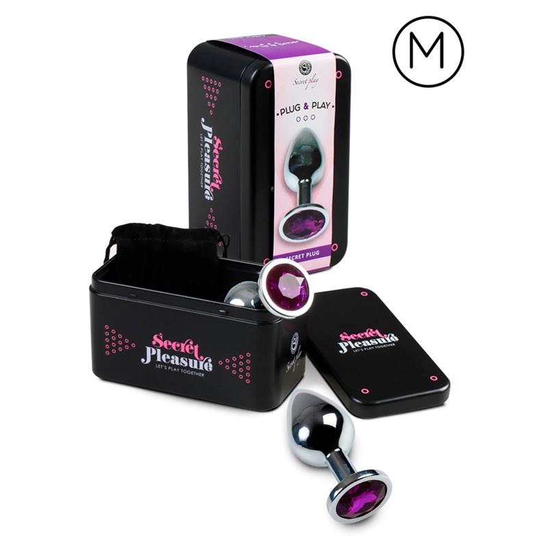 SECRET PLAY - PLUG ANAL TALLA M MORADO