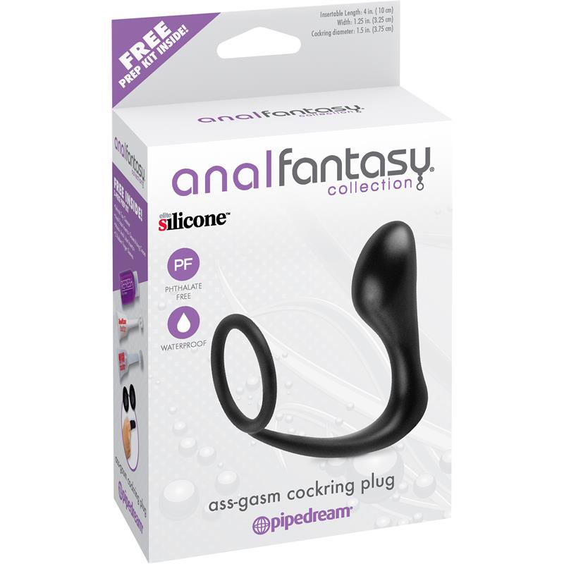ANAL FANTASY COLLECT. - PLUG ANAL Y ANILLO ASS-GASM NEGRO