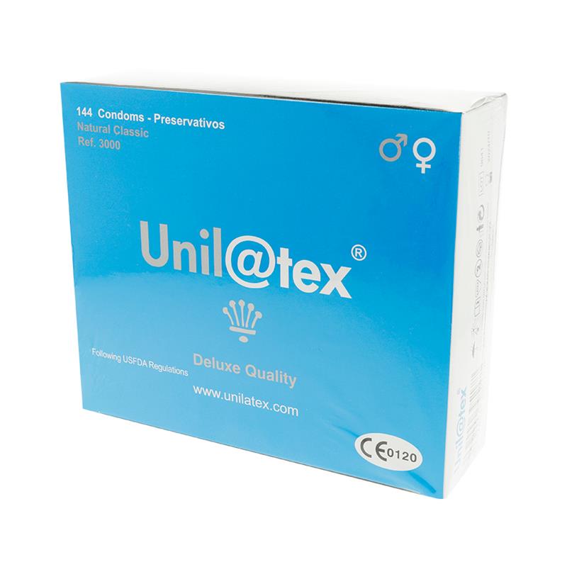 UNILATEX - PRESERVATIVOS NATURAL 144 UNIDADES