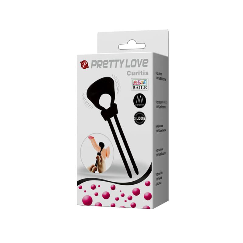 PRETTYLOVE - PRETTY LOVE ANILLO VIBRADOR CURITIS COLOR NEGRO