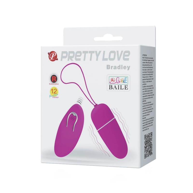 PRETTYLOVE - PRETTY LOVE HUEVO VIBRADOR BRADLEY COLOR PÚRPURA