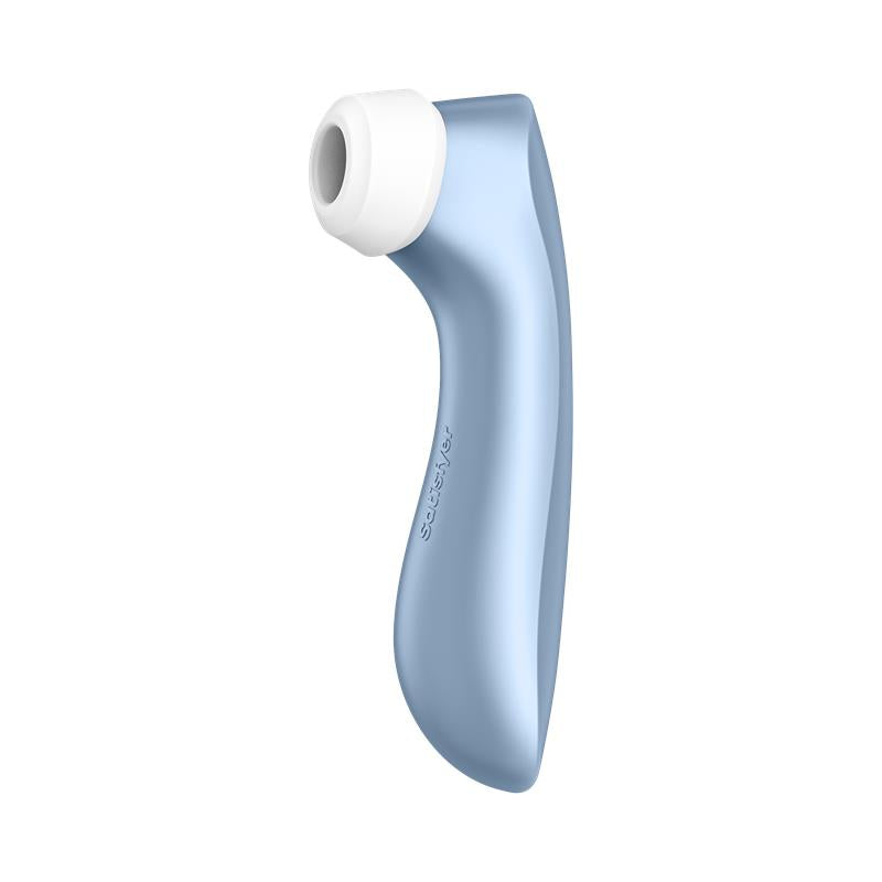 SATISFYER - PRO 2+ SUCCIONADOR CON VIBRACIÓN AZUL