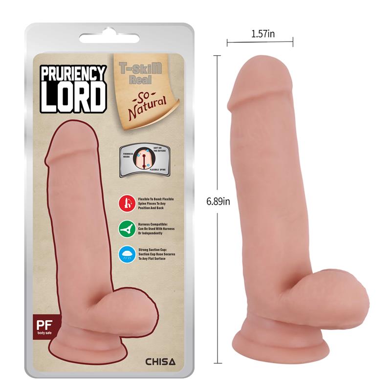 CHISA - PRURIENCY LORD DILDO DUAL DENSITY 17.5 CM