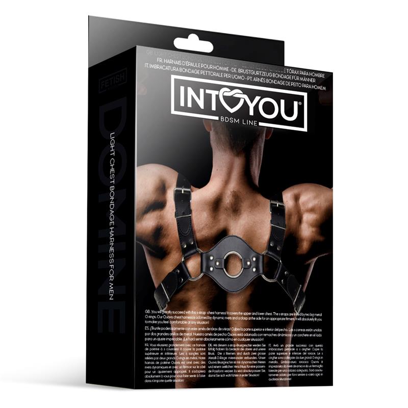 INTOYOU BDSM LINE - QUOVIS ARNÉS MASCULINO PARA BONDAGE CUERO VEGANO