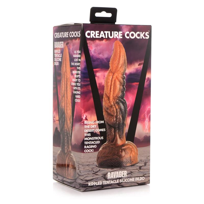 CREATURE COCKS - RAVAGER RIPPLED DILDO DE TENTÁCULO 8