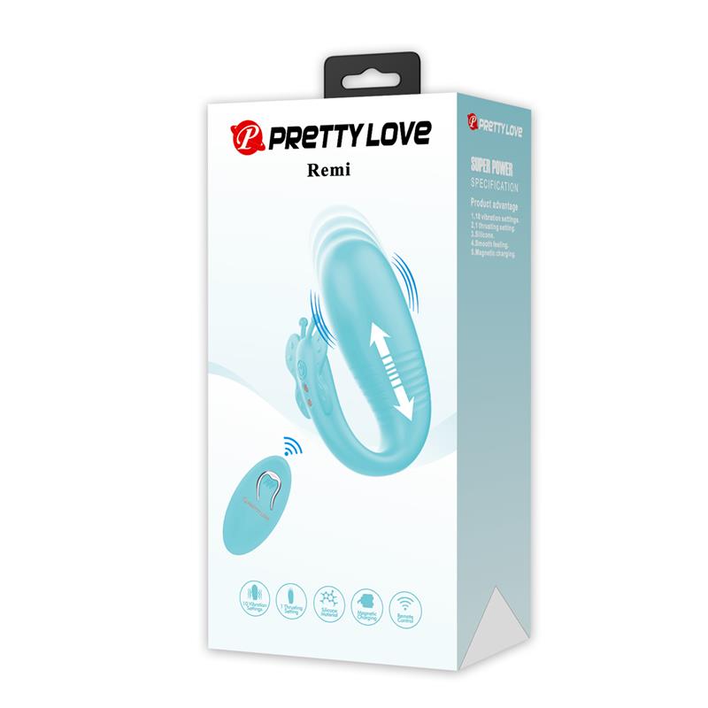 PRETTYLOVE - REMI ESTIMULADOR CON VIBRACIÓN Y THRUSTING