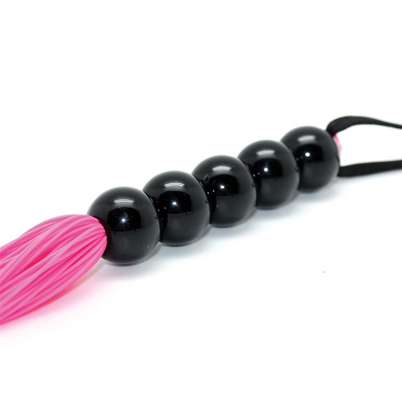 BONDAGE PLAY - FLOGGER SILICONA ROSA 38 CM