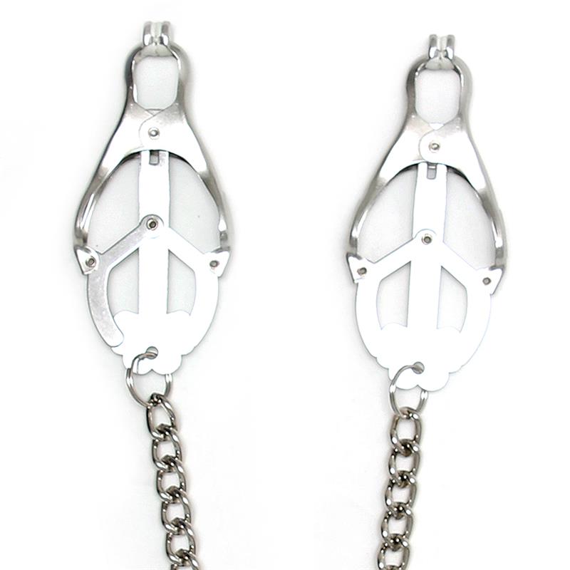 BONDAGE PLAY - PINZAS PARA PEZONES CON CADENA