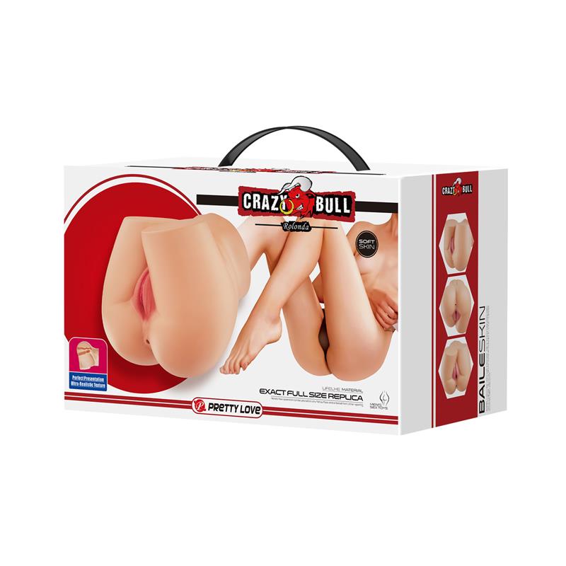 CRAZY BULL - ROLONDA TRASERO CON VAGINA Y ANO REALÍSTICO NATURAL