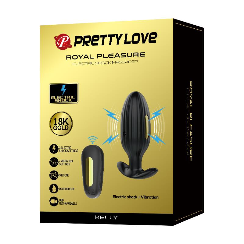 PRETTYLOVE - ROYAL PLEASURE PLUG ANAL CON ELECTRO ESTIMULACIÓN USB