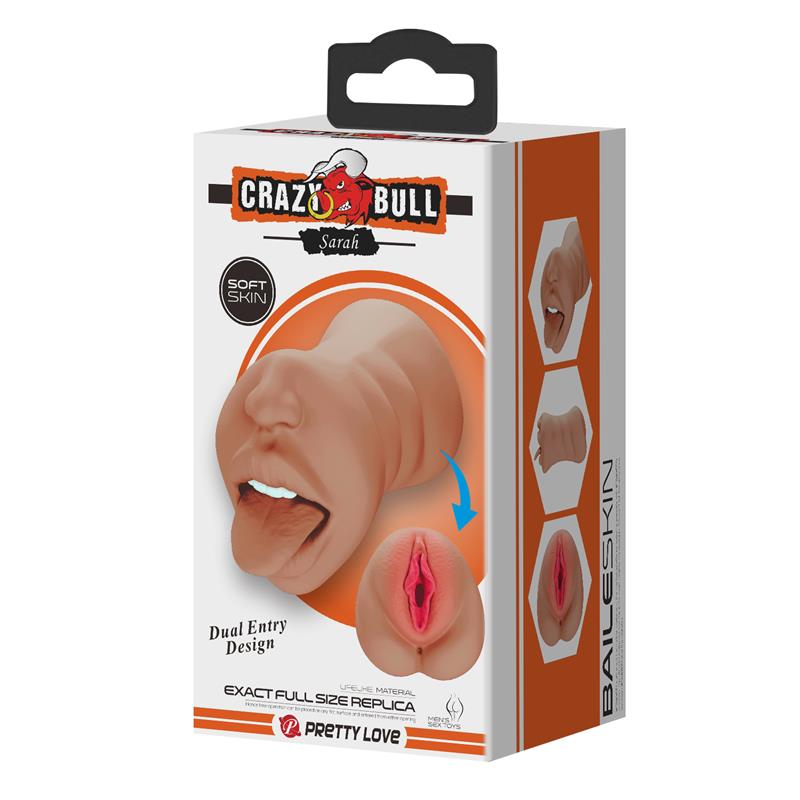 CRAZY BULL - SARAH MASTURBADOR VAGINA Y BOCA