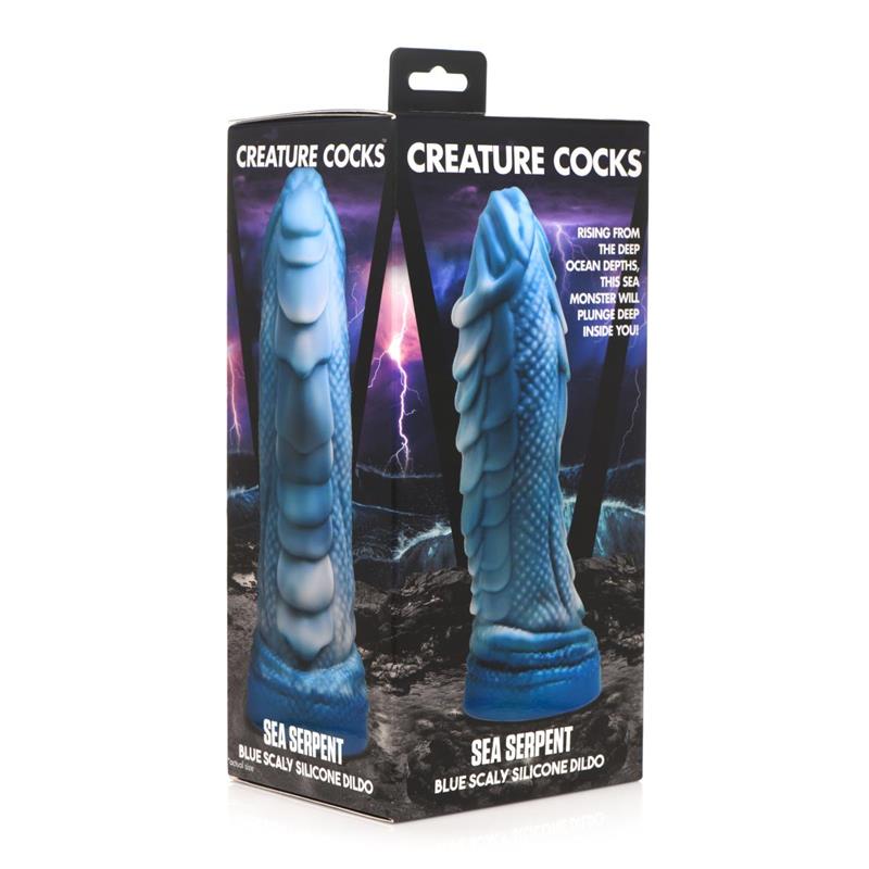CREATURE COCKS - SEA SERPENT SCALY DILDO SERPIENTE