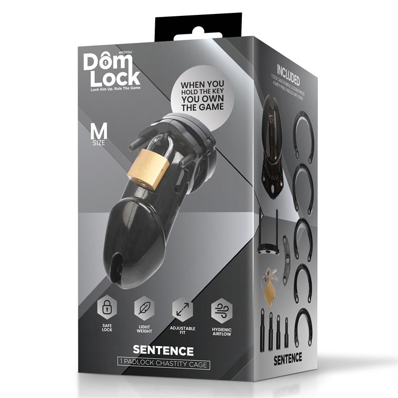 DOMLOCK - SENTENCE JAULA PARA EL PENE TALLA M