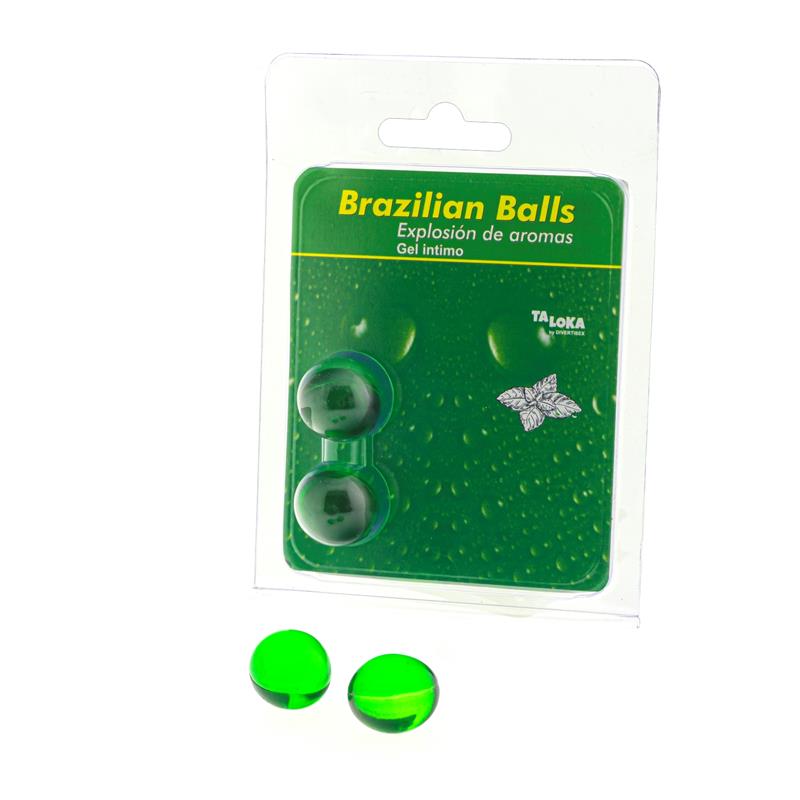 BRAZILIAN BALLS - SET OF 2 MINT-SCENTED BRAZILIAN BALLS