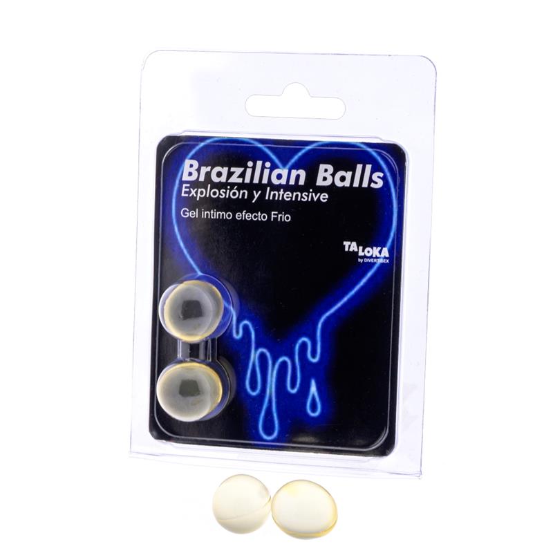 BOLAS BRASILEIRAS - CONJUNTO DE 2 BOLAS BRASILEIRAS COM EFEITO ESTIMULANTE, VIBRANTE E FRIO