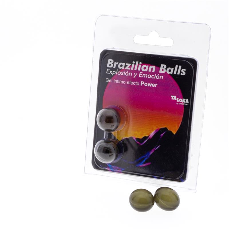 BRAZILIAN BALLS - SET 2 BRAZILIAN BALLS GEL EXCITANTE EFECTO POWER