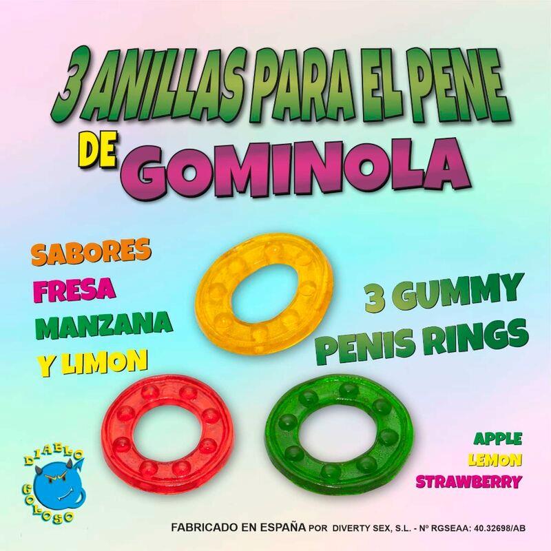 DIVERTY SEX - SET 3 ANILLOS GOMINOLA