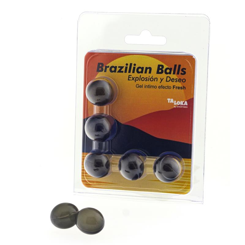 BRAZILIAN BALLS - SET 5 BRAZILIAN BALLS GEL EXCITANTE EFECTO FRESH