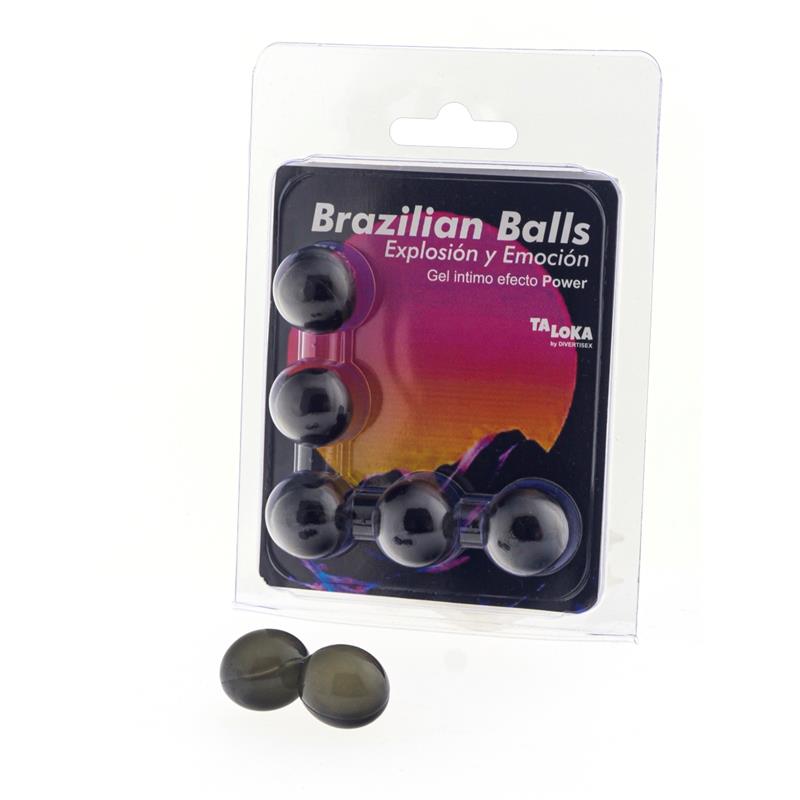 BRAZILIAN BALLS - SET 5 BRAZILIAN BALLS GEL EXCITANTE EFECTO POWER