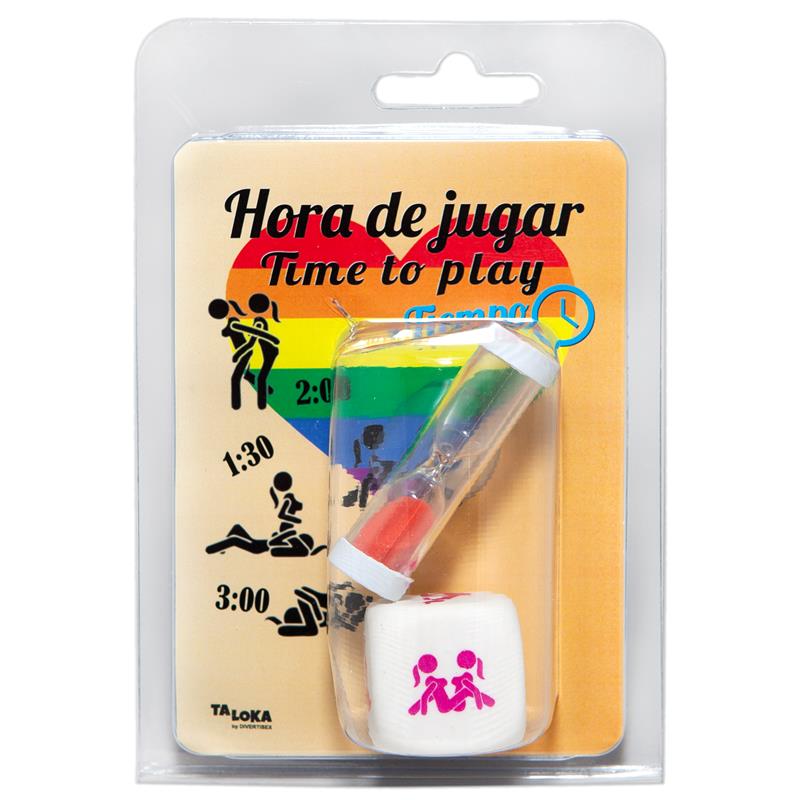 TALOKA - SET DADO DE POSTURAS Y RELOJ DE ARENA