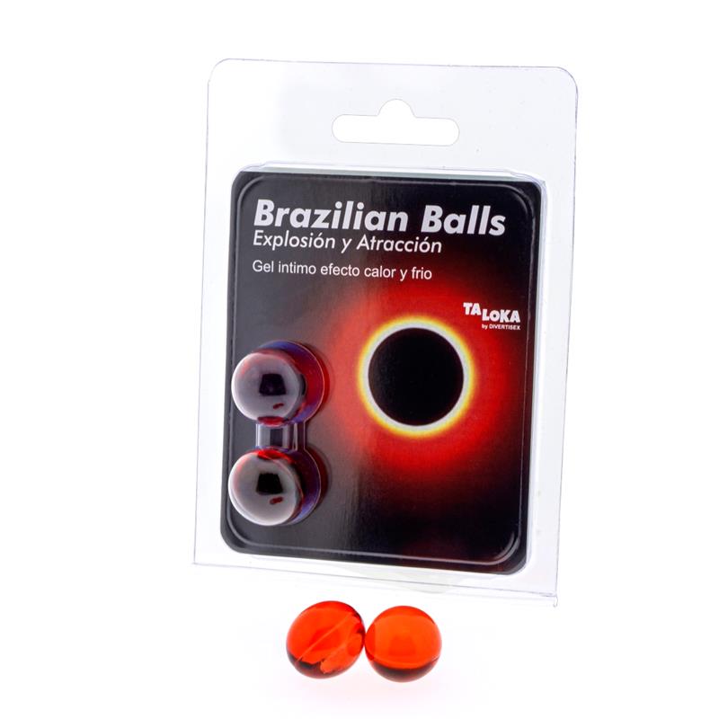 TALOKA - BRAZILIAN BALLS GEL EXCITANTE EFECTO CALOR Y FRÍO 2 BOLAS