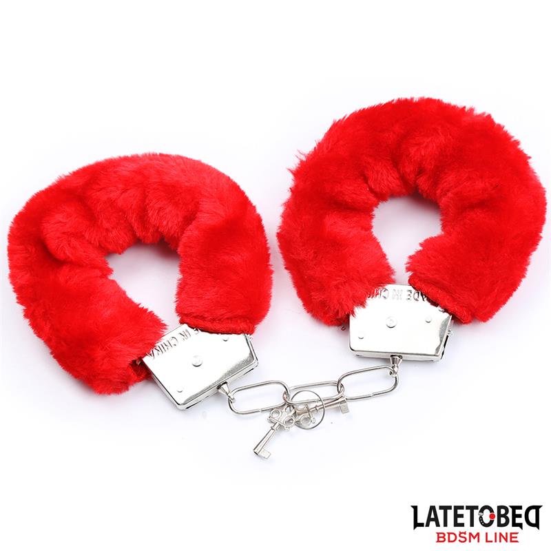 LATETOBED BDSM LINE - SET DE 3 PIEZAS ANTIFAZ, PLUMAS Y ESPOSAS