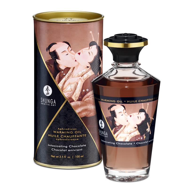 SHUNGA - ACEITE DE MASAJE EFECTO CALOR AROMA A CHOCOLATE