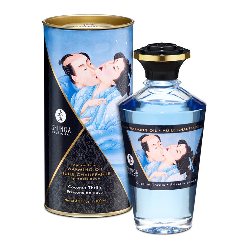 SHUNGA - ACEITE DE MASAJE EFECTO CALOR AROMA A COCO
