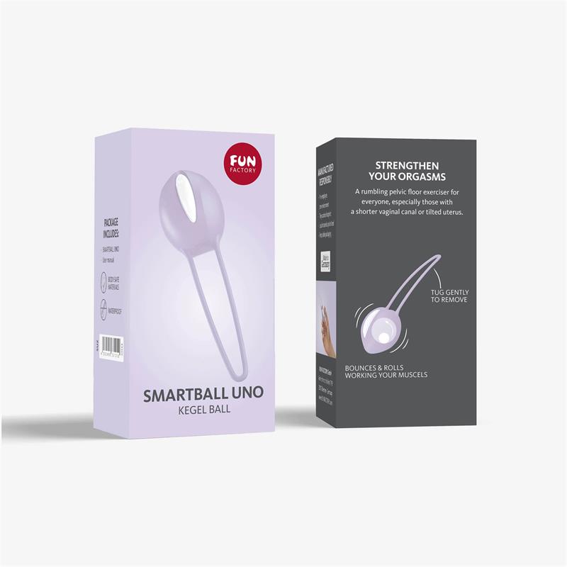 FUN FACTORY - SMARTBALL UNO BOLA KEGEL WHITE/PASTEL LILAC