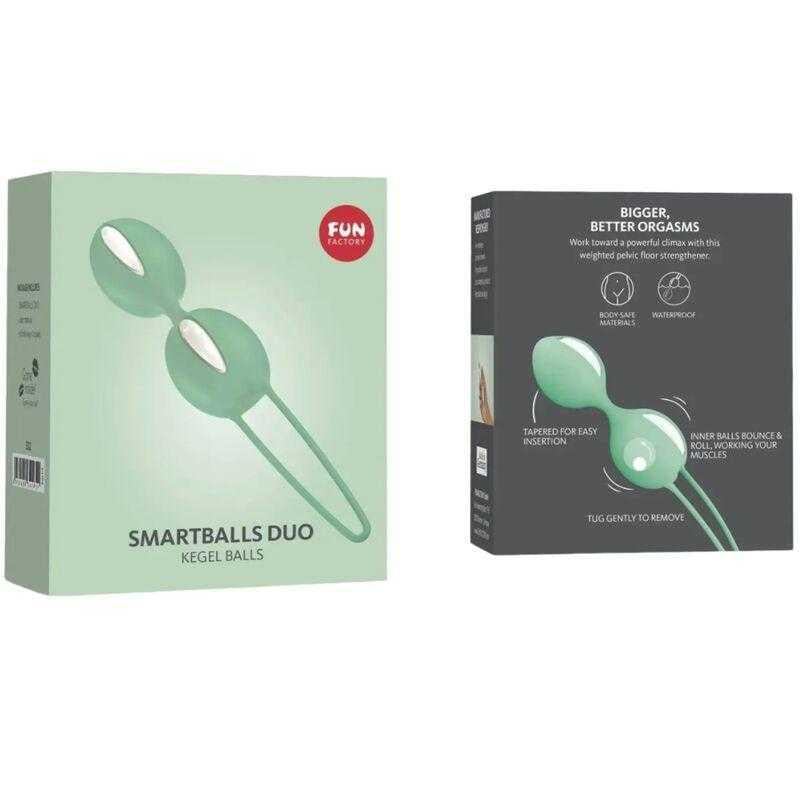 FUN FACTORY - SMARTBALLS DUO BOLAS KEGEL WHITE/PISTACHIO