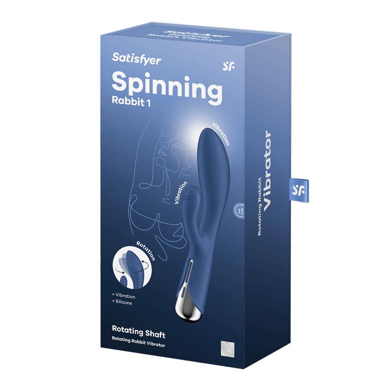 SATISFYER - SPINNING RABBIT 1 AZUL