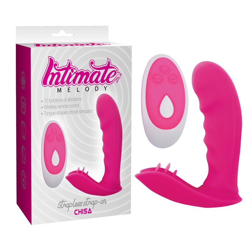 CHISA - STRAPLESS STRAP ON ESTIMULADOR CON CONTROL REMOTO
