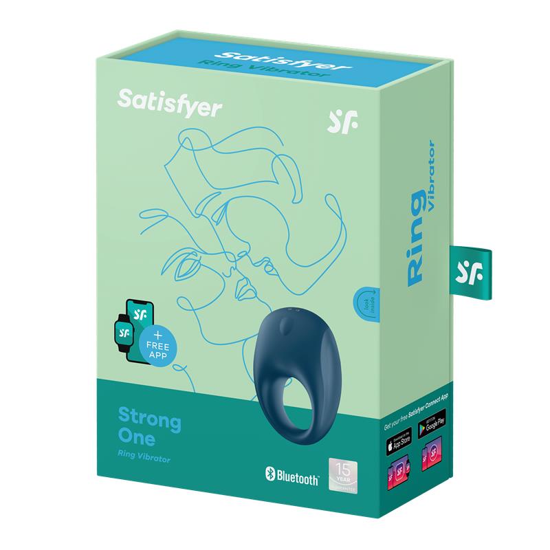 SATISFYER - STRONG ONE ANILLO VIBRADOR PARA EL PENE CON APP SATISFYER CONNECT