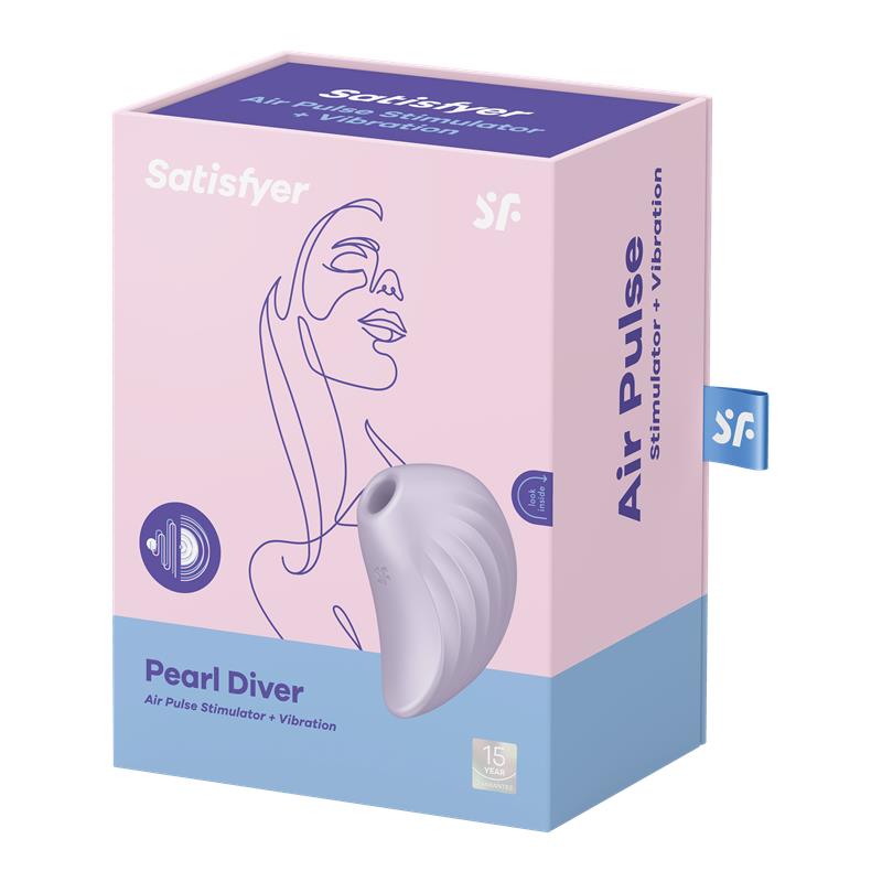 SATISFYER - SUCCIONADOR DE CLÍTORIS PEARL DRIVER VIOLET