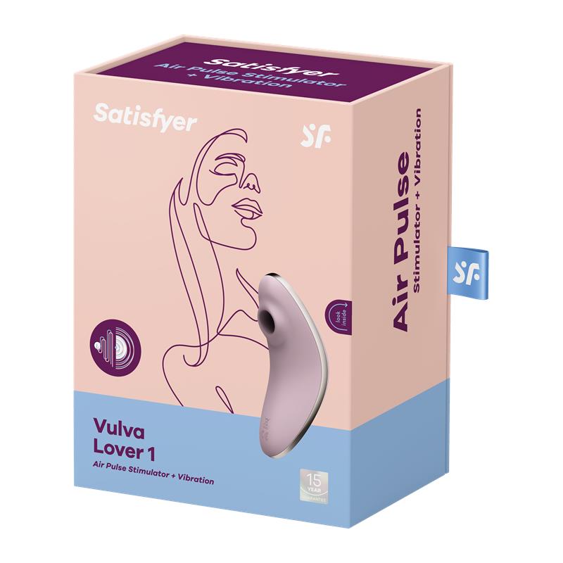 SATISFYER - SUCCIONADOR DE CLÍTORIS Y VIBRACIÓN VULVA LOVER 1 VIOLETA