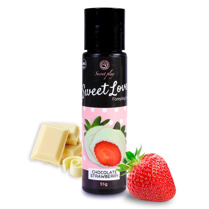 SECRET PLAY - SWEET LOVE LUBRICANTE FRESA & CHOCOLATE BLANCO 60 ML