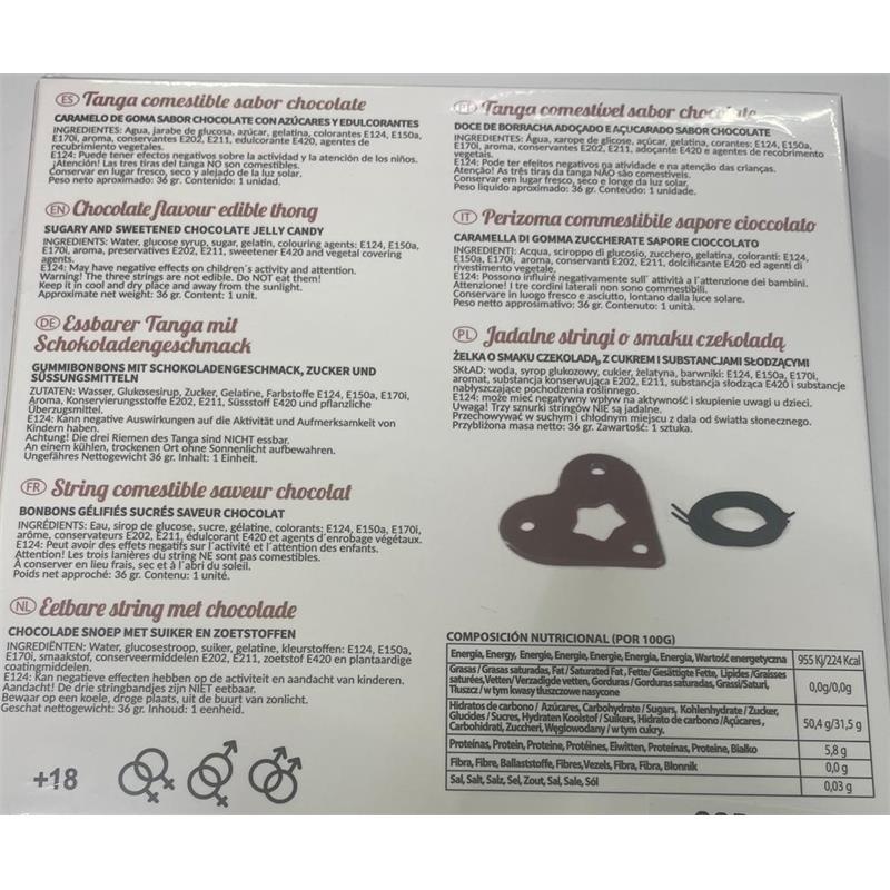 SECRET PLAY - TANGA COMESTIBLE UNISEX CHOCOLATE