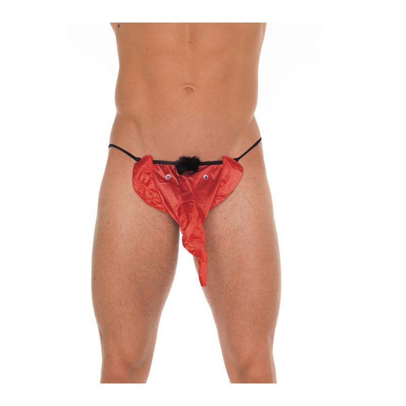 AMORABLE - TANGA ELEFANTE ROJO TALLA ÚNICA