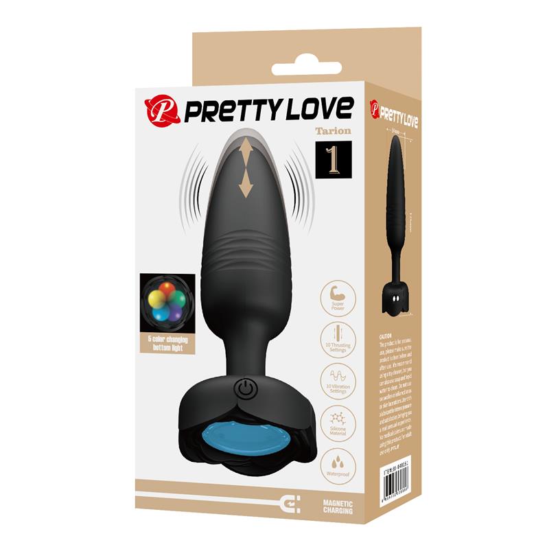 PRETTYLOVE - TARION PLUG ANAL CON VIBRACIÓN Y THRUSTING