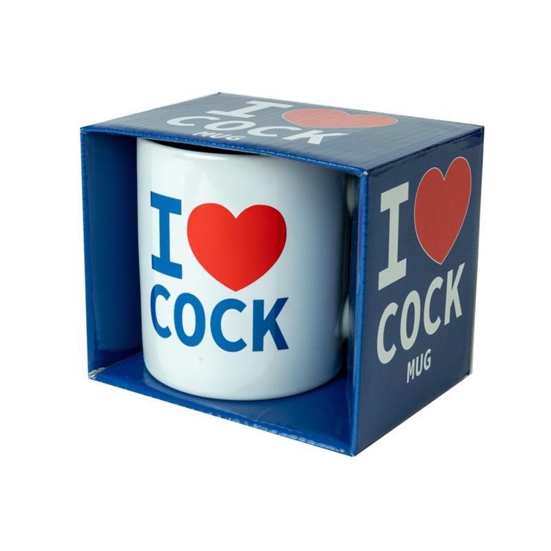 SPENCER & FLEETWOOD - TAZA DE CERÁMICA I LOVE COCK